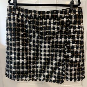 Loft skirt 16 EUC black gold white